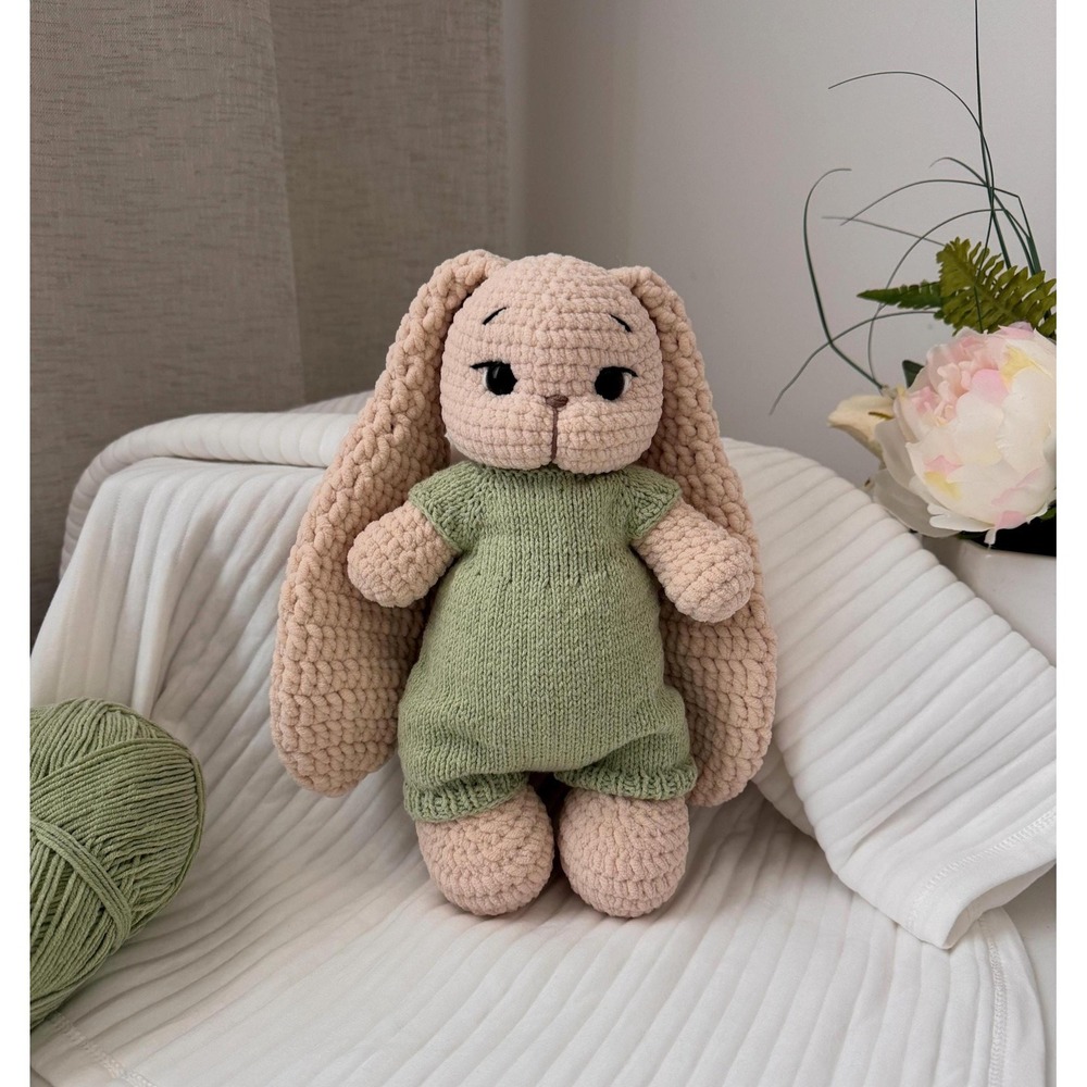 Crochet Bunny Amigurumi, Handmade Plush , Stuffed Animal ,Nursery Decor